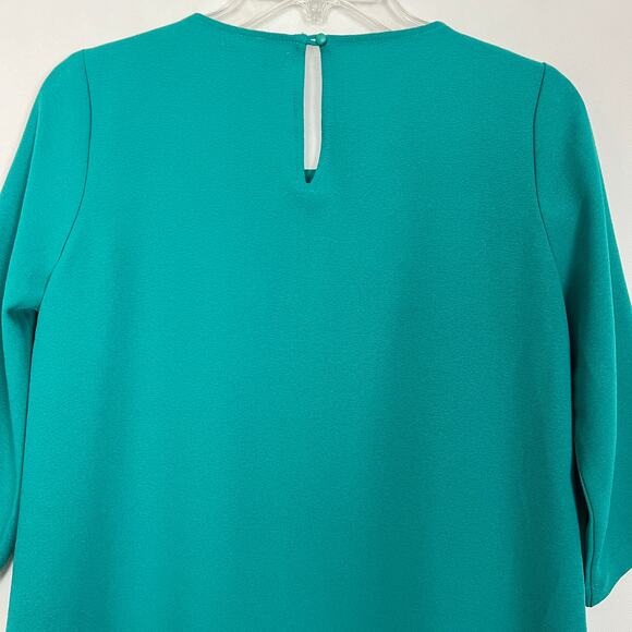 JACK 3/4 Sleeve Shift Green Dress - Picture 7 of 11